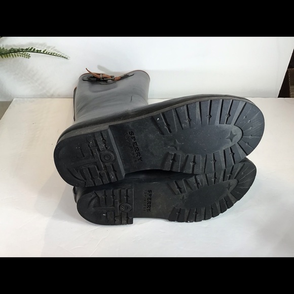 SPERRY TOP SIDER WALKER HAZE RUBBER TALL BOOTS 9 - Picture 10 of 10
